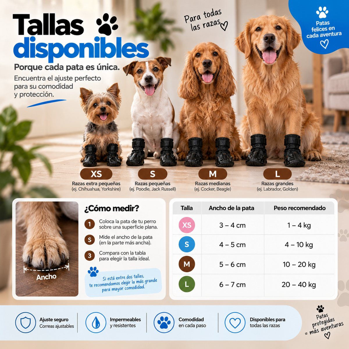Protector Impermeable para Perros